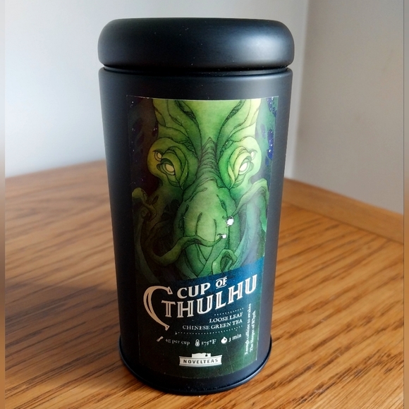 NovelTeas Other - NovelTeas "Cup of Cthulhu" loose leaf Chinese green tea & bookmark set